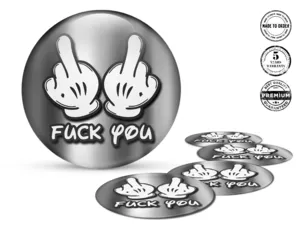 Wheel Badges Style Premium Epoxy Stickers